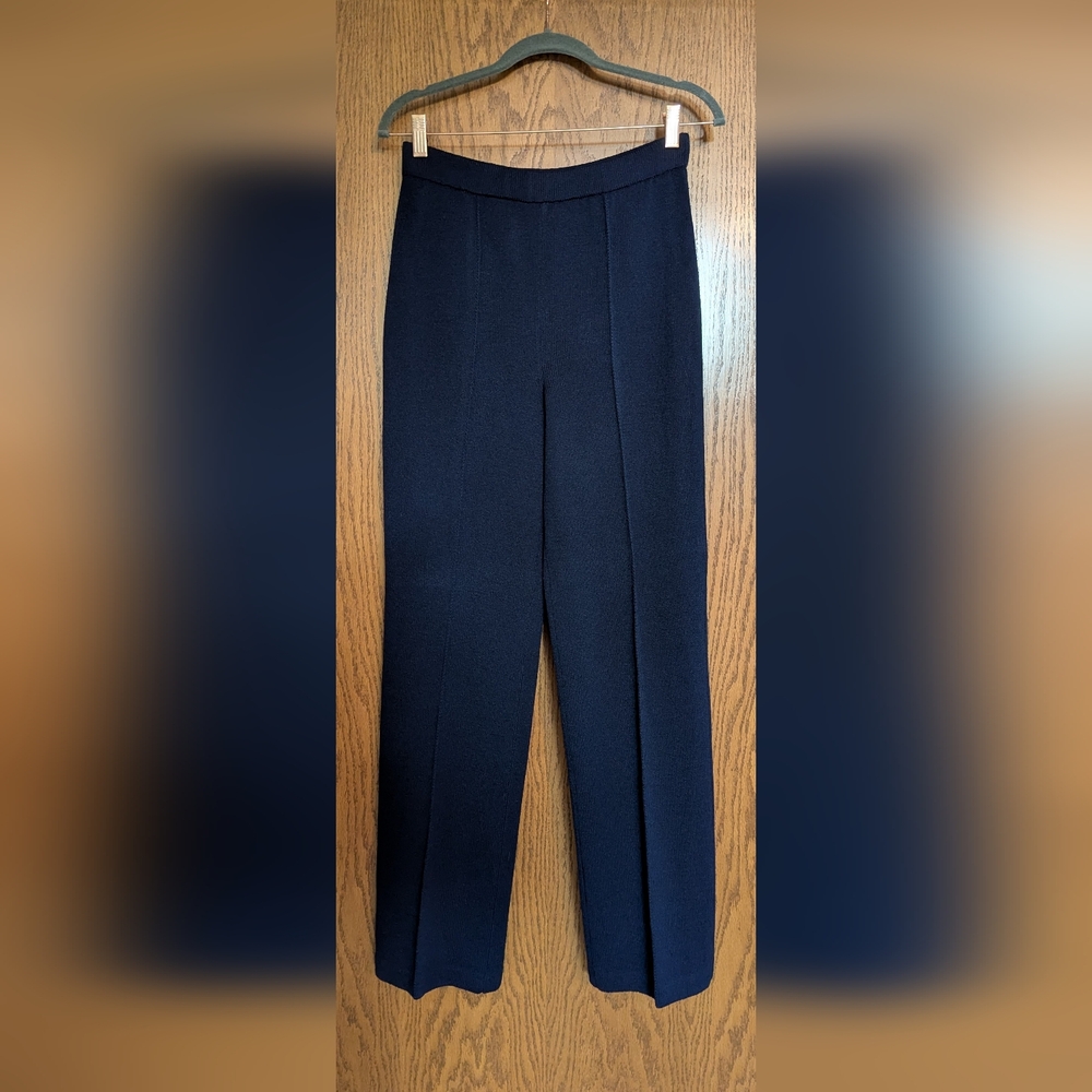 St. John Collection Women's Navy Knit Pants